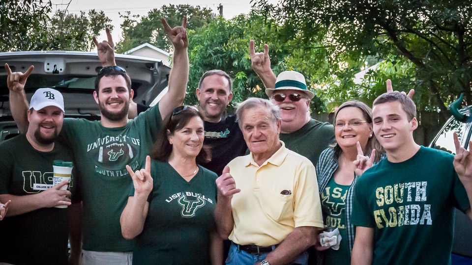 Tailgating:me, Kathy, her Dad, Matt plus friends.